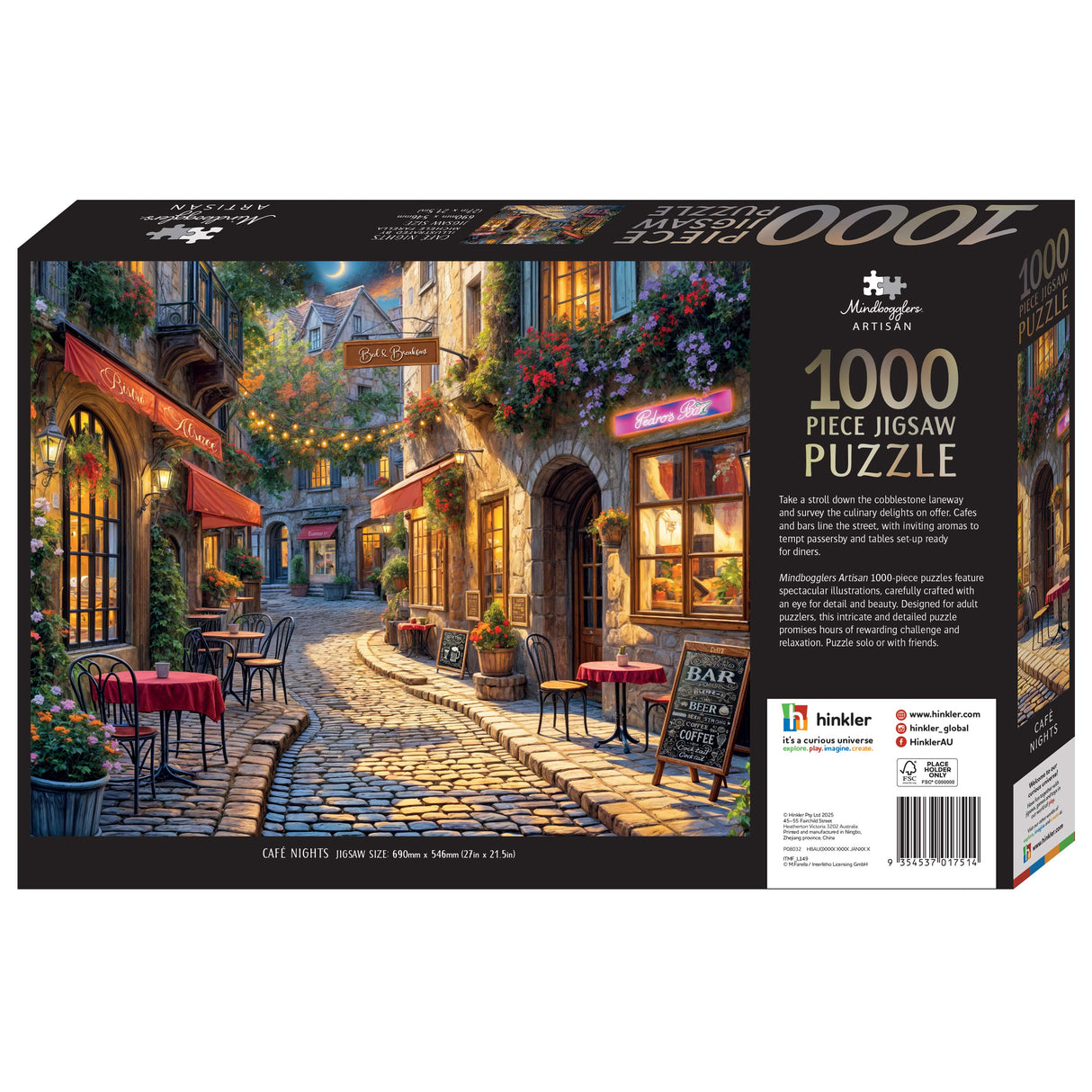 Mindbogglers Artisan 1000pc Puzzle - Cafe Nights