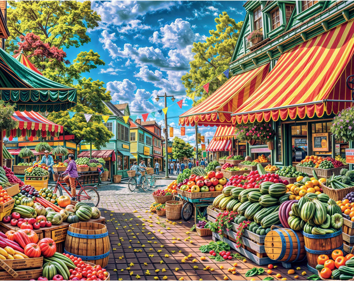 Mindbogglers Artisan 1000pc Puzzle - Farmers Market