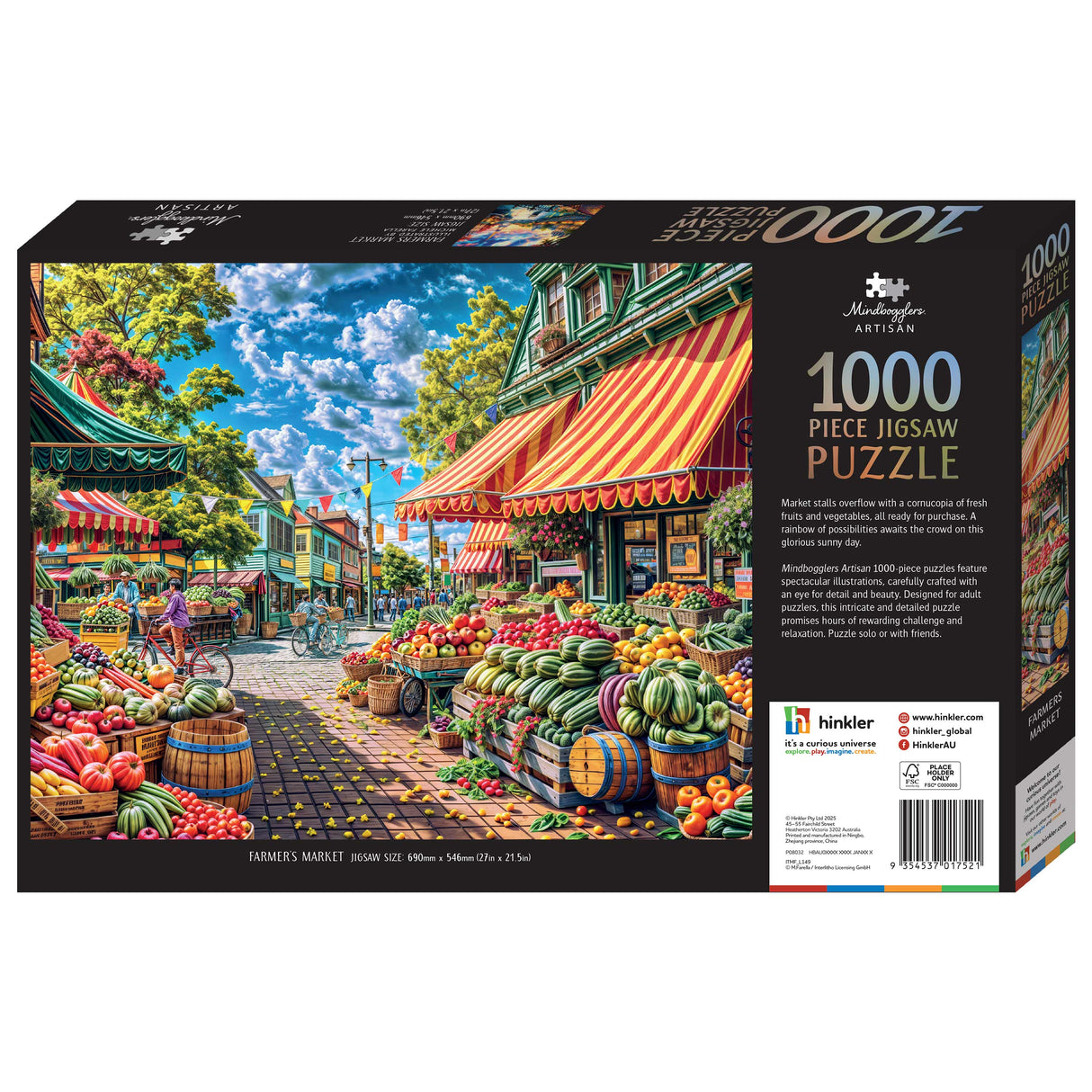 Mindbogglers Artisan 1000pc Puzzle - Farmers Market