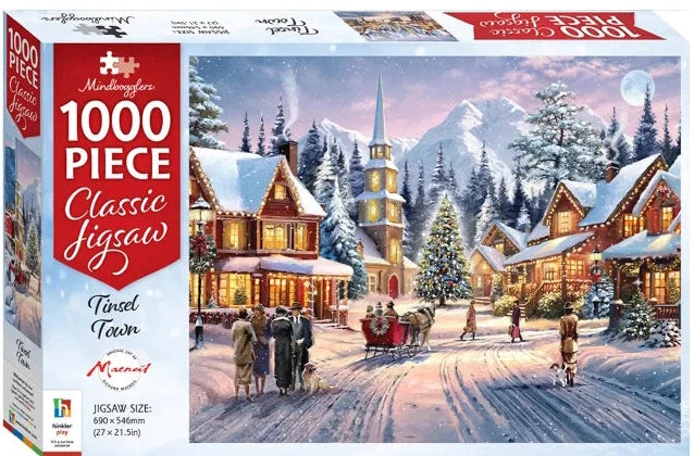 Mindbogglers Christmas Tinsel Town 1000pc Jigsaw