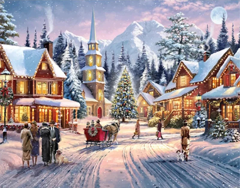 Mindbogglers Christmas Tinsel Town 1000pc Jigsaw