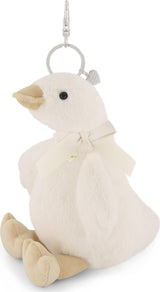 Snuggle Bunnies - Rosie the Duck Key Charm - With Neck Bow 15cm