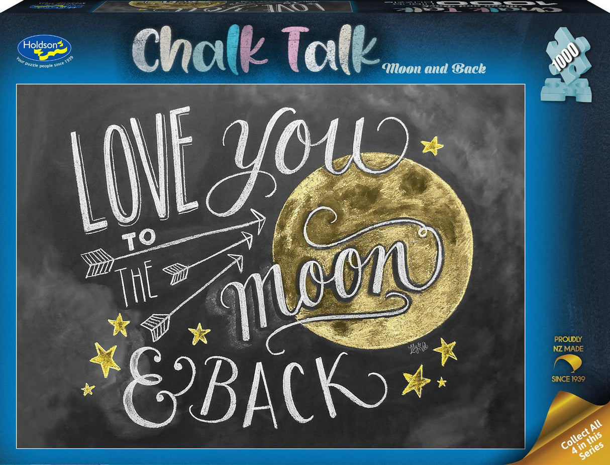 Chalk Talk  - 1000 Piece Puzzle - Moon And Back