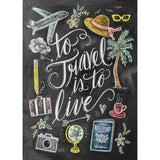 Chalk Talk  - 1000 Piece Puzzle - To Travel