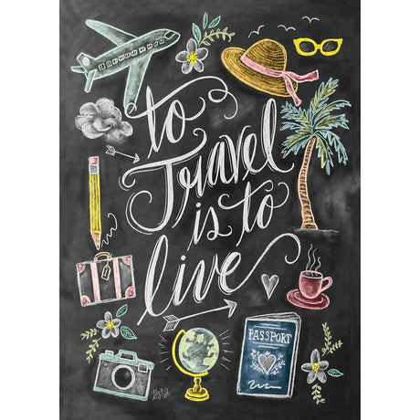 Chalk Talk  - 1000 Piece Puzzle - To Travel