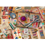 Treats N Treasures S4  - 1000 Piece Jigsaw Puzzle Vintage Fabric & Notions