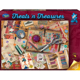 Treats N Treasures S4  - 1000 Piece Jigsaw Puzzle Vintage Fabric & Notions
