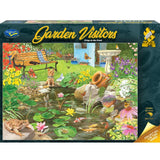 Garden Visitors  - 1000 Piece Jigsaw Puzzle Frogs in the Pond