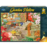 Garden Visitors  - 1000 Piece Jigsaw Puzzle Squirrels on the Patio
