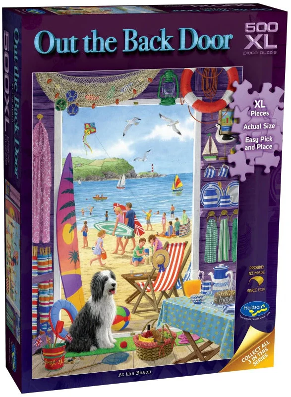 Out the Back Door: 500pc XL Puzzle Puzzle - At the Beach