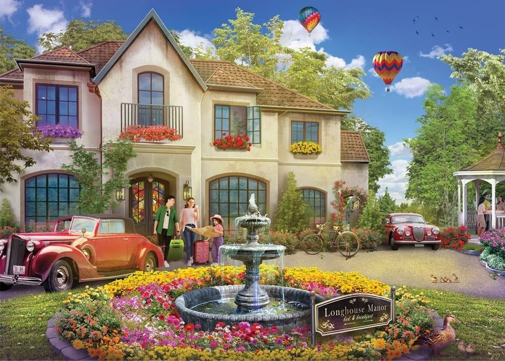 Bed & Breakfast: 1000pc Puzzle - Longhouse Manor
