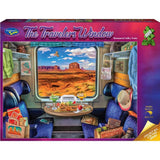 The Travelers Window: 1000pc Puzzle - Monument Valley Train