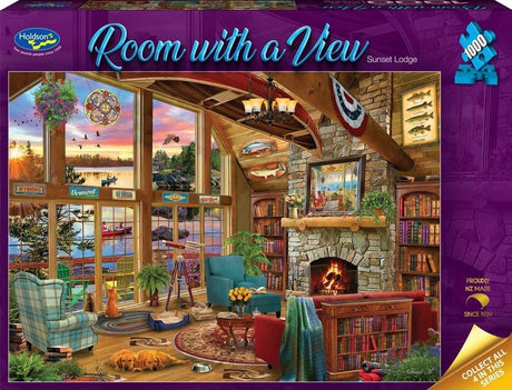 Room with a View: 1000pc Puzzle - Sunset Lodge