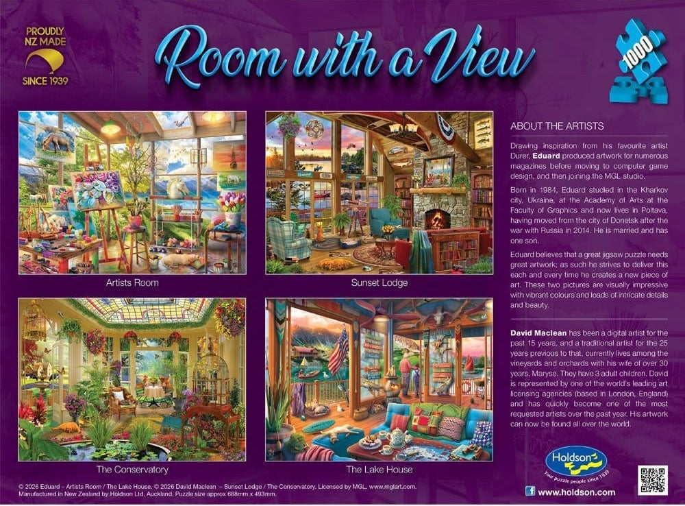 Room with a View: 1000pc Puzzle - Sunset Lodge