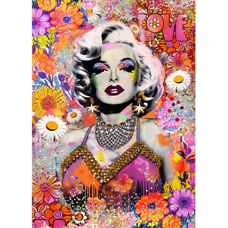 Timeless Icons  - 1000 Piece Jigsaw Puzzle - Marilyn Floral