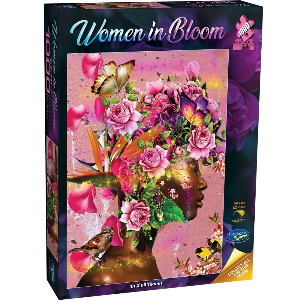 Woman in Bloom  - 1000 Piece Jigsaw Puzzle In Full Bloom