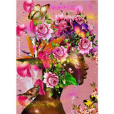 Woman in Bloom  - 1000 Piece Jigsaw Puzzle In Full Bloom