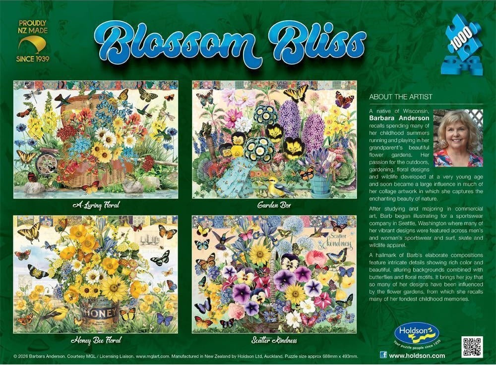 Blossom Bliss: 1000pc Puzzle - Garden Box