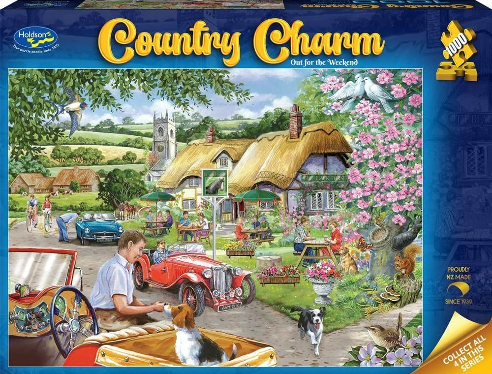 Country Charm: 1000pc Puzzle - Out for the Weekend