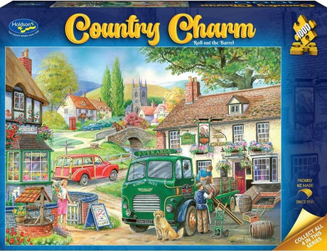 Country Charm: 1000pc Puzzle - Roll out the Barrel