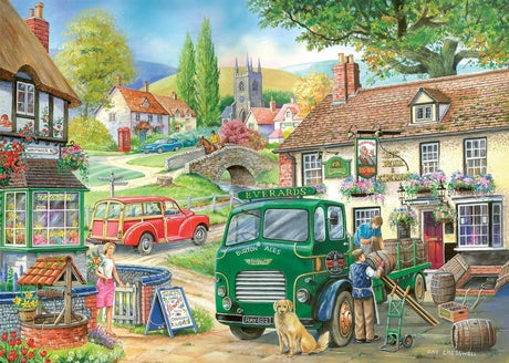 Country Charm: 1000pc Puzzle - Roll out the Barrel