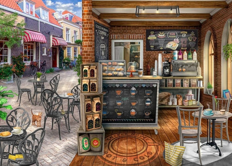 Streetwise Treasures: 1000pc Puzzle - Coffee Shop