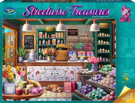Streetwise Treasures: 1000pc Puzzle - Soap & Candle Shop