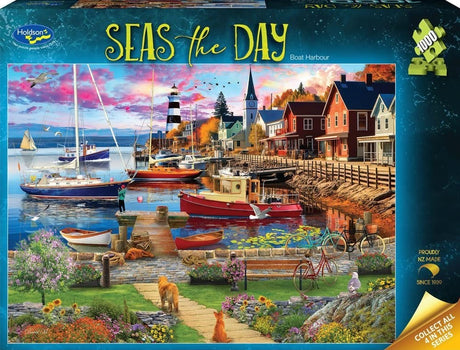 Seas the Day: 1000pc Puzzle - Boat Harbour
