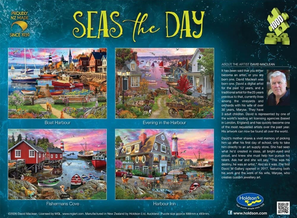 Seas the Day: 1000pc Puzzle - Evening in the Harbour