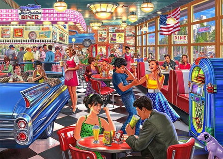 Park N Dine Series 2: 1000pc Puzzle - Cadillac Diner