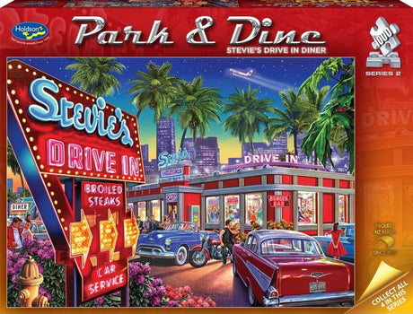 Park N Dine Series 2: 1000pc Puzzle - Stevies Drive in Diner