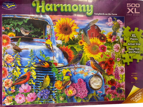 Harmony: 500pc XL Puzzle - Songbirds on the Farm