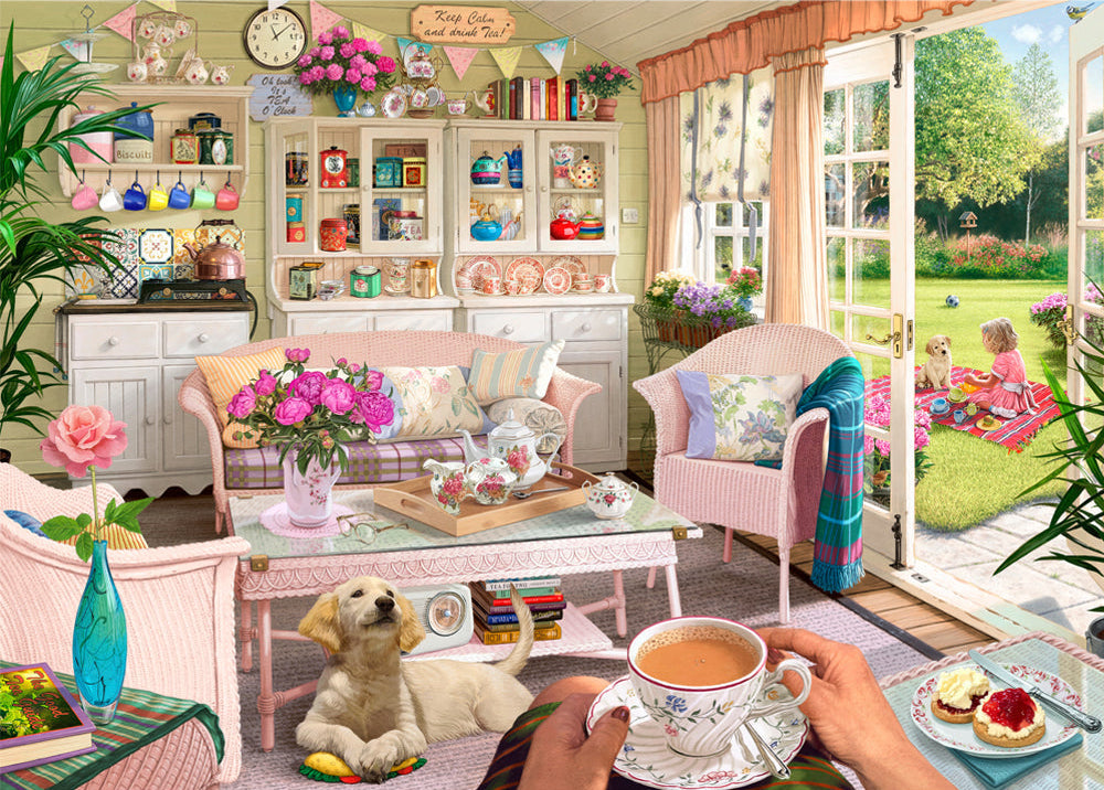 Outside my Window Series 2 1000pc Jigsaw Puzzle - Tea Summer House