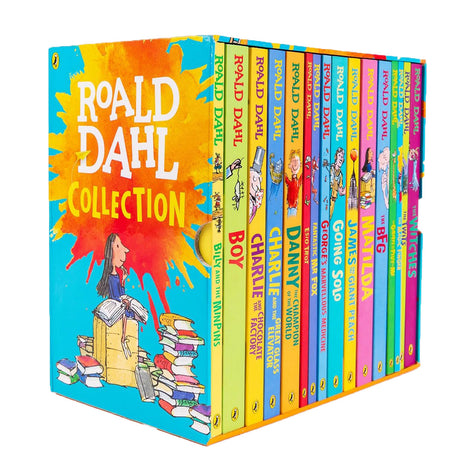 The Roald Dahl Boxset Collection: 16 Fantastic Stories for Ages 7+ (Charlie and  Chocolate Factory, Matilda, BFG, The Twits, and more!)