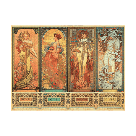 The Seasons (1900) (Mucha Collection) 1000 Piece Jigsaw Puzzle