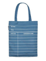 Library Card Denim Tote Bag