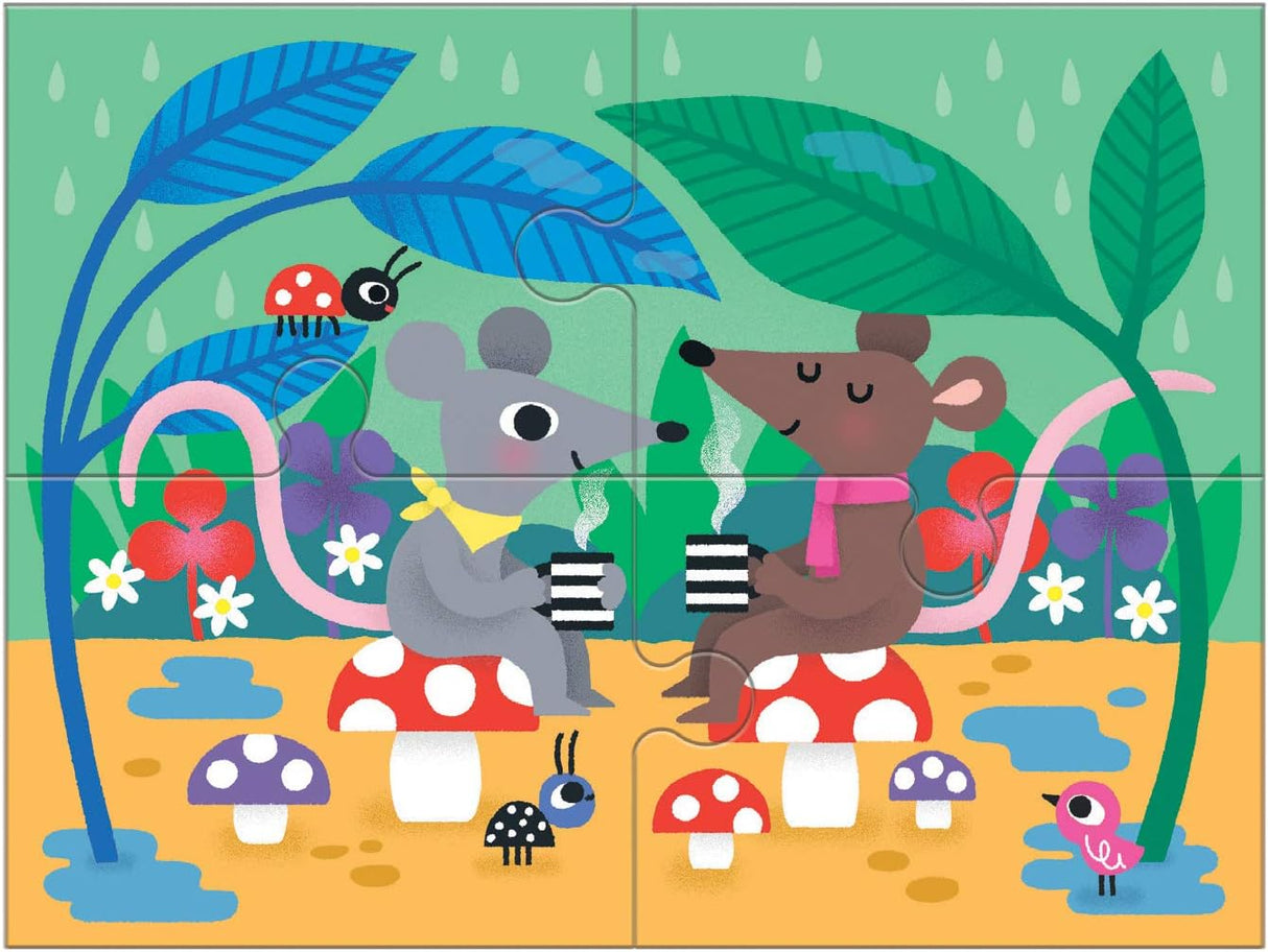 MudPuppy: 4-In-A-Box Puzzle Sets Mindfulness