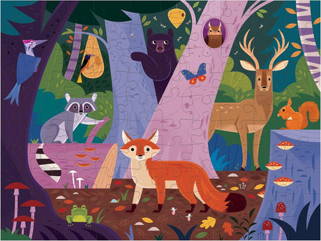 Mudpuppy Puzzle Two In One - Forest Above & Below (100pc)