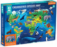 MudPuppy: Endangered Species Around the World 80 Piece Geography Puzzle