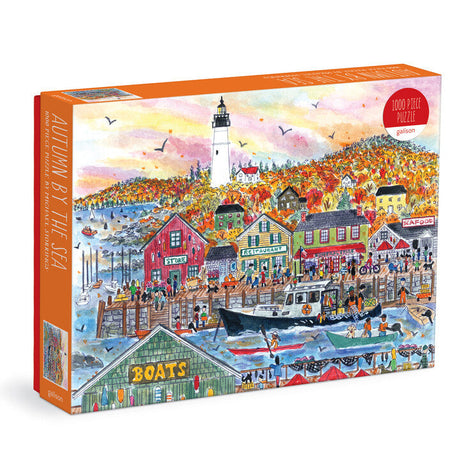 Galison Michael Storrings Autumn by the Sea Puzzle - 1000 Piece