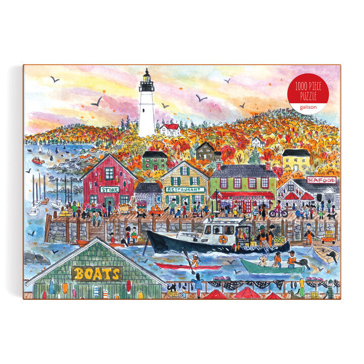 Galison Michael Storrings Autumn by the Sea Puzzle - 1000 Piece