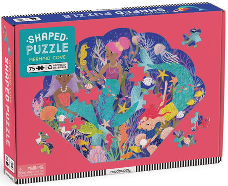 MudPuppy: Shaped Scene Puzzle - Mermaid Cove - 75pc Puzzle
