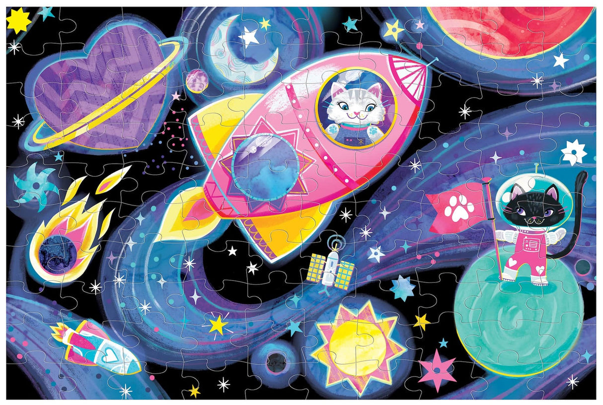 MudPuppy: Cosmic Dreams - 100 Piece Glow in the Dark Puzzle