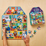 MudPuppy: My House My Home - 100 Piece House-Shaped Puzzle
