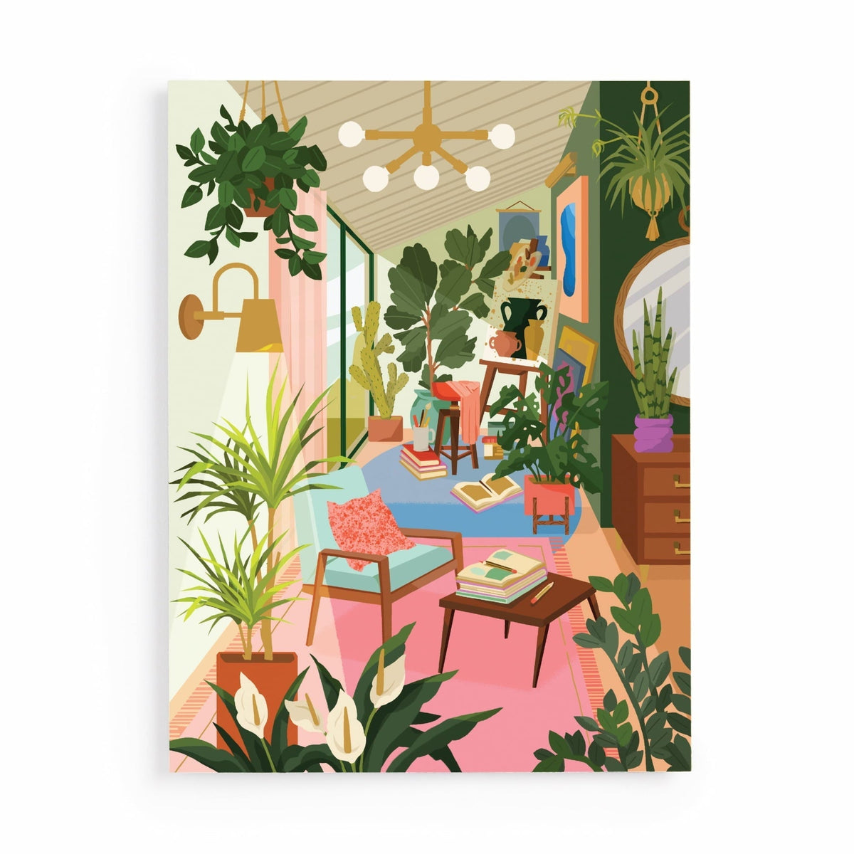 Galison Lighting 101: Houseplants Book Puzzle - 500 Piece