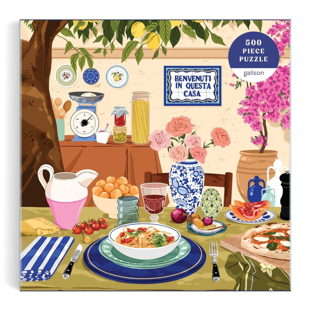 Galison Tuscan Afternoon Puzzle - 500 Piece