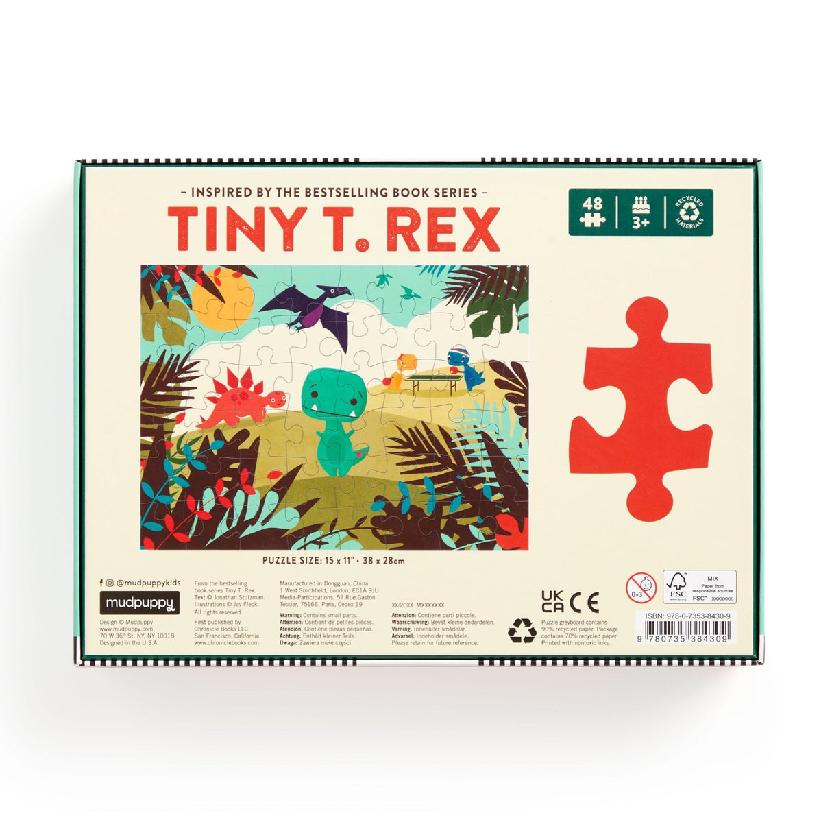 MudPuppy: Tiny T. Rex 48 pc Puzzle