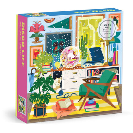 Galison Disco Life Foil Puzzle - 500 Piece