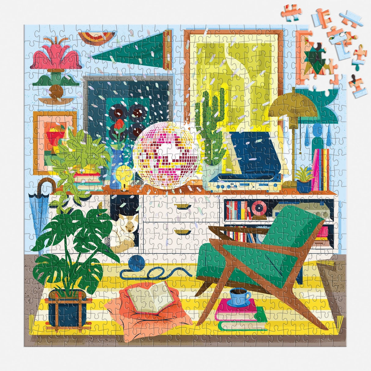 Galison Disco Life Foil Puzzle - 500 Piece