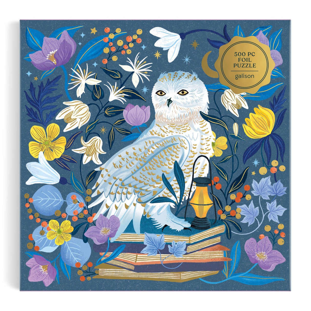 Galison Celestial Owl Foil Puzzle - 500 Piece
